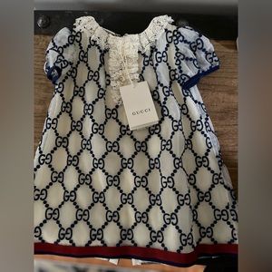 Embroidered Gucci Dress size 9/12 months